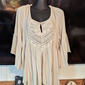 Ladies Free People boho top. Size large